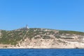 Lighthouse on island Corsica near Bonifacio Royalty Free Stock Photo