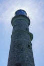Lighthouse of the Island of Lundy off Devon Royalty Free Stock Photo