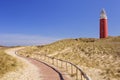 Lighthouse on the island of Texel in The Netherlands Royalty Free Stock Photo