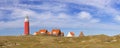 Lighthouse on the island of Texel in The Netherlands Royalty Free Stock Photo