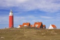 Lighthouse on the island of Texel in The Netherlands Royalty Free Stock Photo