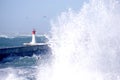 Lighthouse in Kalkbay, CapeTown Royalty Free Stock Photo
