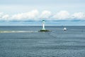 Lighthouse Friedrichsort, Kiel, Kieler Forde, Baltic Sea Royalty Free Stock Photo