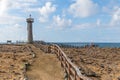 The lighthouse at La Chocolatera, Pacific Ocean, Ecuador