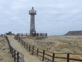 The lighthouse, La Chocolatera, Salinas, Ecuador Royalty Free Stock Photo