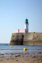 Lighthouse of la petite jetÃÂ©e in les Sables dOlonne (France)
