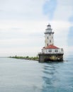 Lighthouse at Lake Michigan Chicago Royalty Free Stock Photo