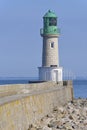 Lighthouse at Le Croisic in France Royalty Free Stock Photo
