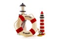 Lighthouse with life buoy