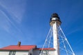 Whitefish Point Lighthouse On Lake Superior Coast Royalty Free Stock Photo