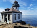 Lighthouse on San Juan island in Washington state Royalty Free Stock Photo