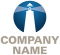 Lighthouse logo Royalty Free Stock Photo