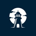 Lighthouse logo design concept vector Royalty Free Stock Photo