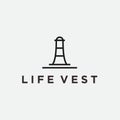 lighthouse logo design vector illustration Royalty Free Stock Photo