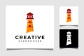 Lighthouse Logo Icon Template Design Inspiration