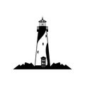 Lighthouse logo vector Royalty Free Stock Photo