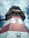 Lighthouse looking clouds Royalty Free Stock Photo
