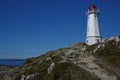 Lighthouse at Louisbourg Royalty Free Stock Photo