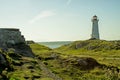 Lighthouse At Louisbourg, Nova Scotia Royalty Free Stock Photo