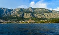 Lighthouse on Makarska riviera beach in Makarska, Croatia