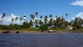 Lighthouse in Mandacaru, LenÃÂ§ois Maranhenses National Park, Maranhao, Brazil Royalty Free Stock Photo