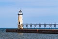 The Lighthouse at Manistee Royalty Free Stock Photo