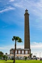 Lighthouse in Maspalomas (Faro de Maspalomas) on Grand Canary (Gran Canaria) Royalty Free Stock Photo