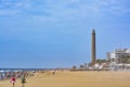 Lighthouse in Maspalomas (Faro de Maspalomas) on Grand Canary (Gran Canaria) Royalty Free Stock Photo