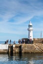 The lighthouse at Mevagissey on the south coast of Cornwall, UK