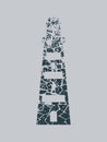 Lighthouse monochrome icon