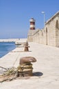 Lighthouse on Monopoli Old Port. Apulia.