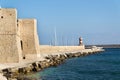 Lighthouse in Monopoli port, Adriatic Sea, Apulia, Bari province, Italy