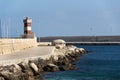 Lighthouse in Monopoli port, Adriatic Sea, Apulia, Bari province, Italy