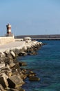 Lighthouse in Monopoli port, Adriatic Sea, Apulia, Bari province, Italy