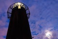 Lighthouse and moon Royalty Free Stock Photo