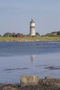 Lighthouse at Morups Tange Royalty Free Stock Photo