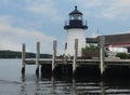 Lighthouse at Mystic Seaport Royalty Free Stock Photo