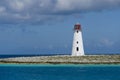 Lighthouse in Nassau harbor Royalty Free Stock Photo