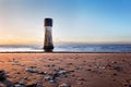 Lighthouse at sunset, Spurn Royalty Free Stock Photo