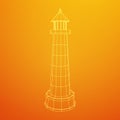 Lighthouse. Navigation Beacon building