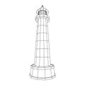 Lighthouse. Navigation Beacon building