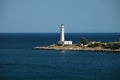 Lighthouse near Gythio. Laconia, Peloponnese, Greece Royalty Free Stock Photo