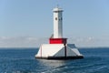 Lighthouse near Mackinac island Michigan Royalty Free Stock Photo