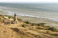 Lighthouse near Merzhanovo. Sea of Azov, Rostov-on-Don beacon la Royalty Free Stock Photo