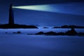 Lighthouse at night Royalty Free Stock Photo