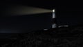 Lighthouse at night Royalty Free Stock Photo