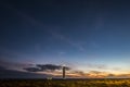 Lighthouse in the night in fuerteventura Royalty Free Stock Photo