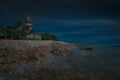 Lighthouse In The Night In Kraljevica, Croatia