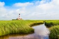 Lighthouse at North Sea, Germany Royalty Free Stock Photo