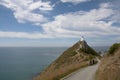 Lighthouse nugget point horizontal Royalty Free Stock Photo